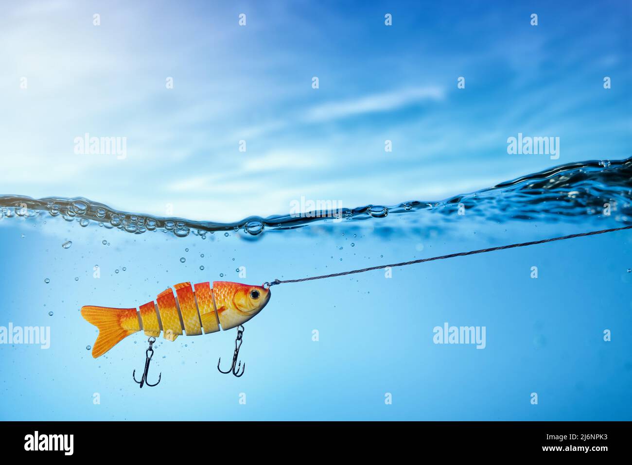 Fishing bait underwater hi-res stock photography and images - Alamy