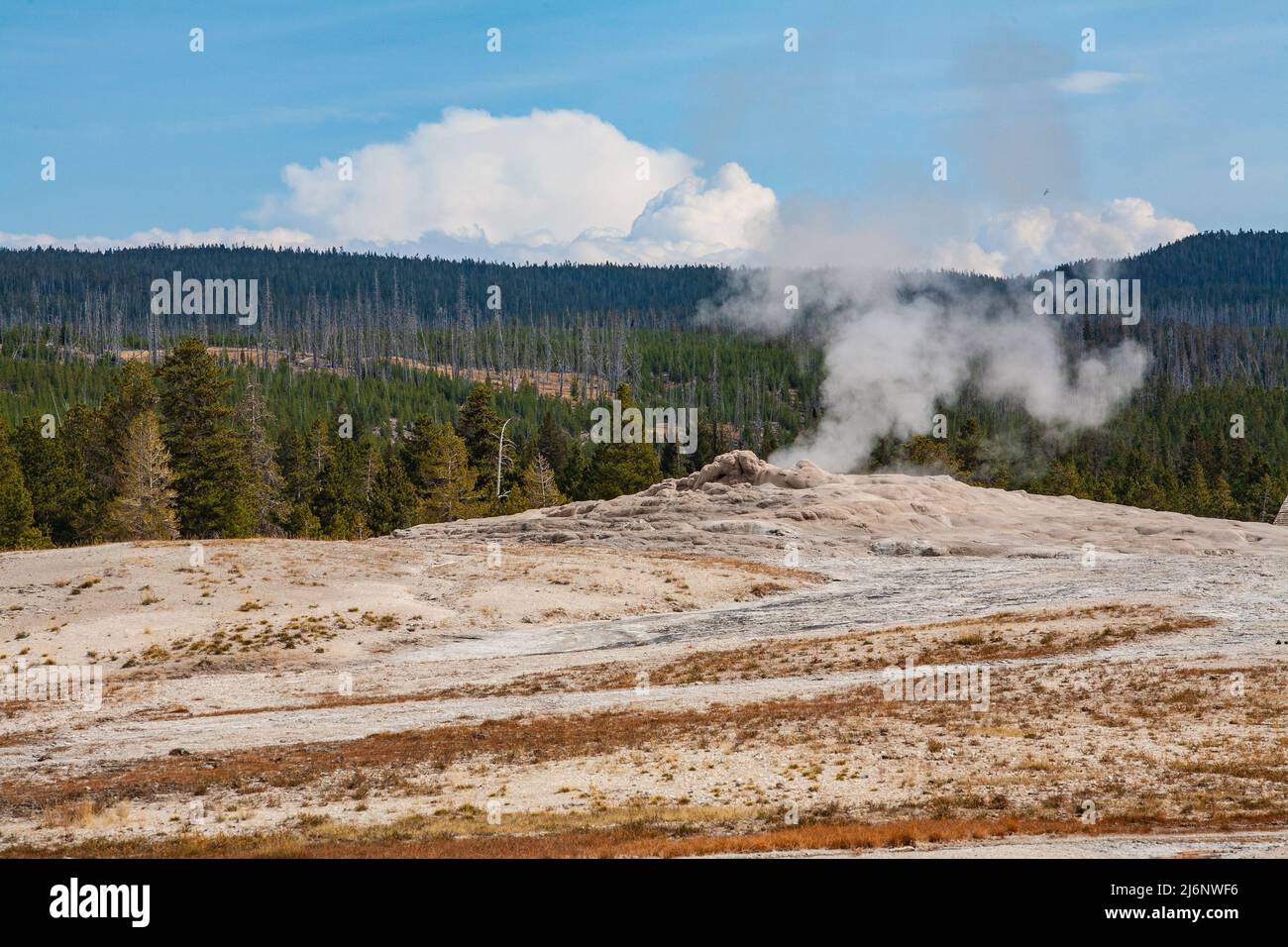 Classic Landscapes of the USA - The Yellowstone Tectonic Basin. Stock Photo