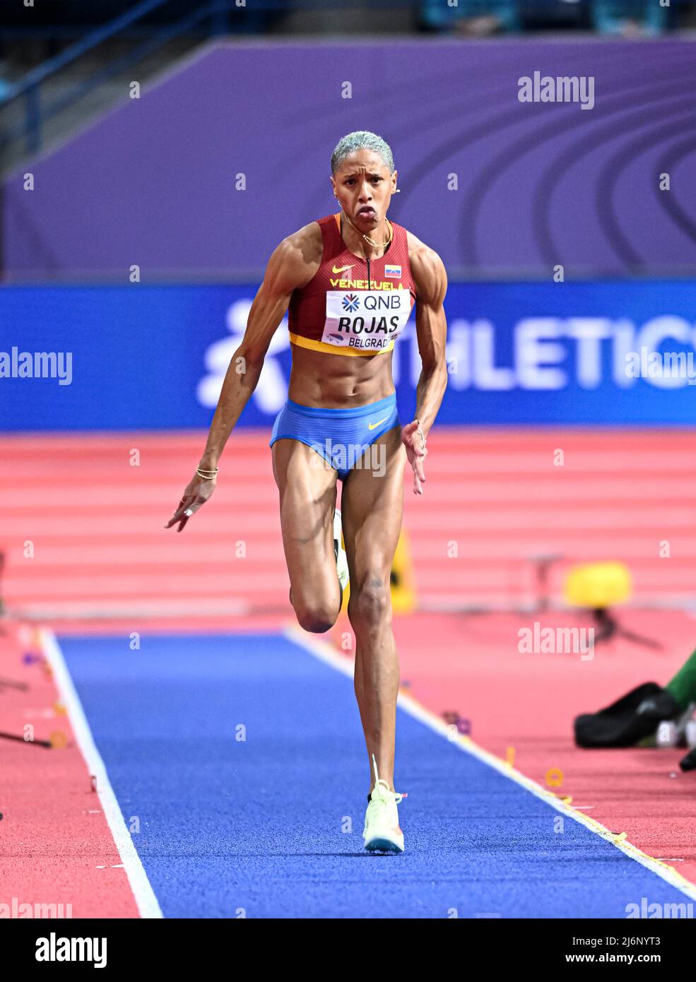 Yulimar Rojas Jumping At The Belgrade 2022 Indoor World Championship In yulimar-rojas-jumping-at-the-belgrade-2022-indoor-world-championship-in