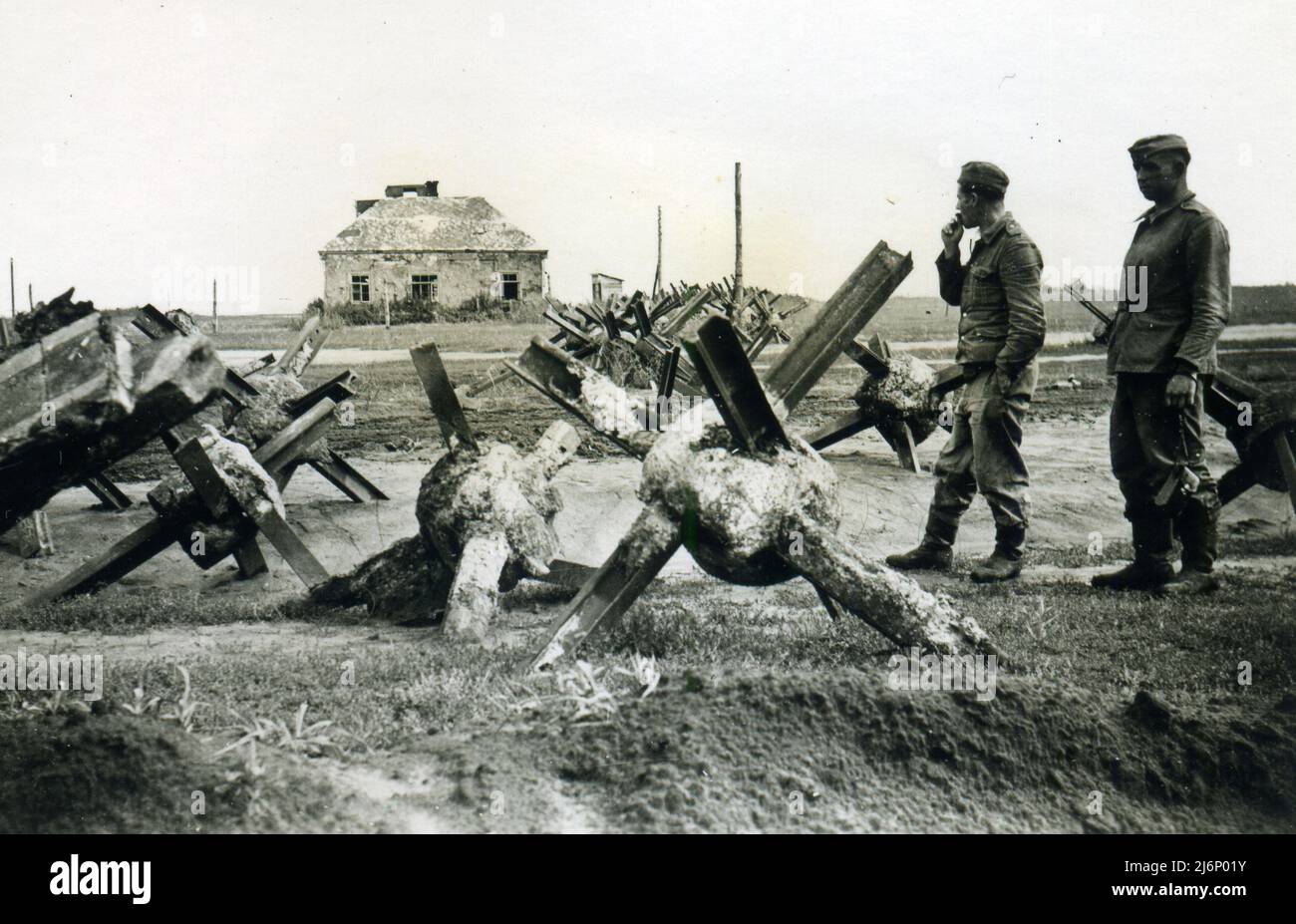 WWII WW2 german soldiers invades URSS - 25 august 1942, wehrmacht - Operation Barbarossa - Voronezh Russia Stock Photo