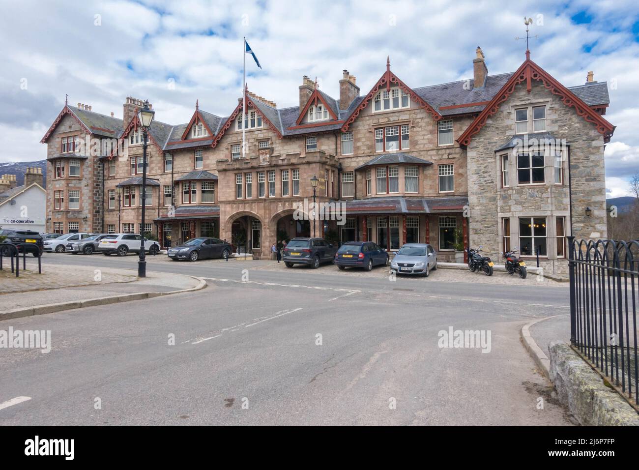 Fife Arms Hotel Braemar Aberdeenshire Scotland UK. March 2022 Stock