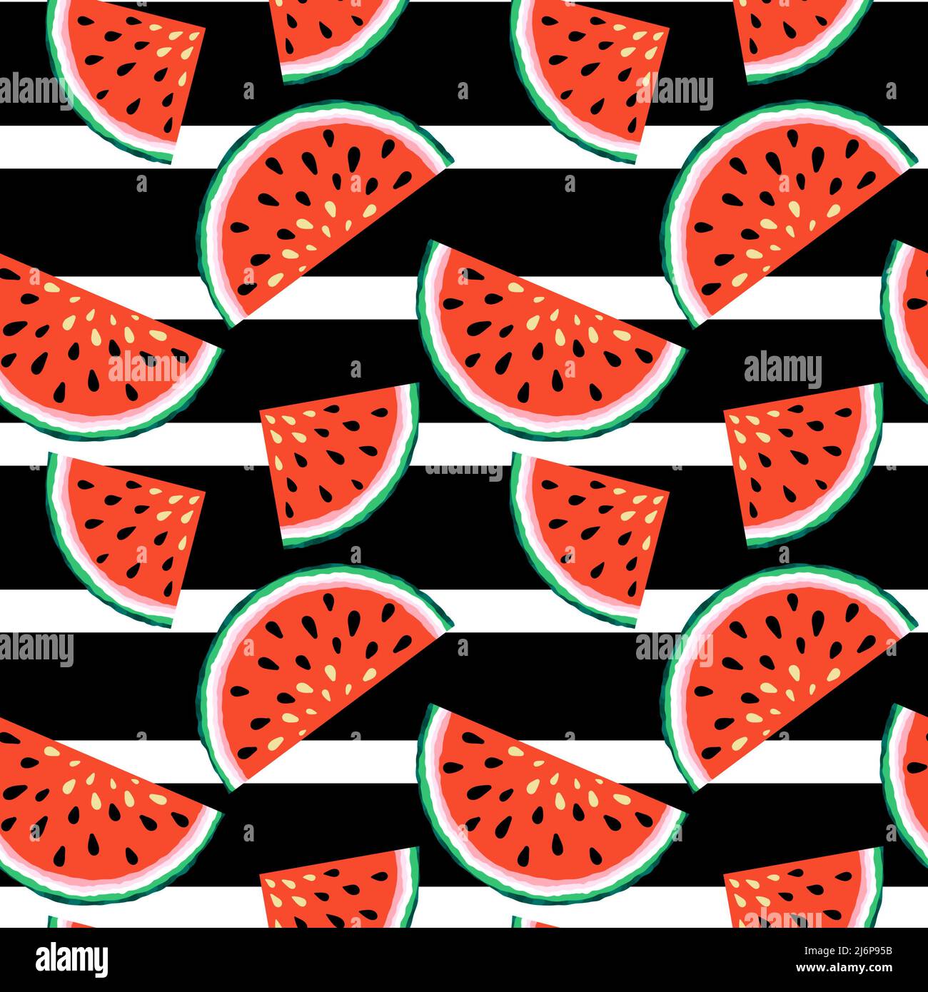 Summer seamless watermelon pattern for packaging and gifts and cards ...