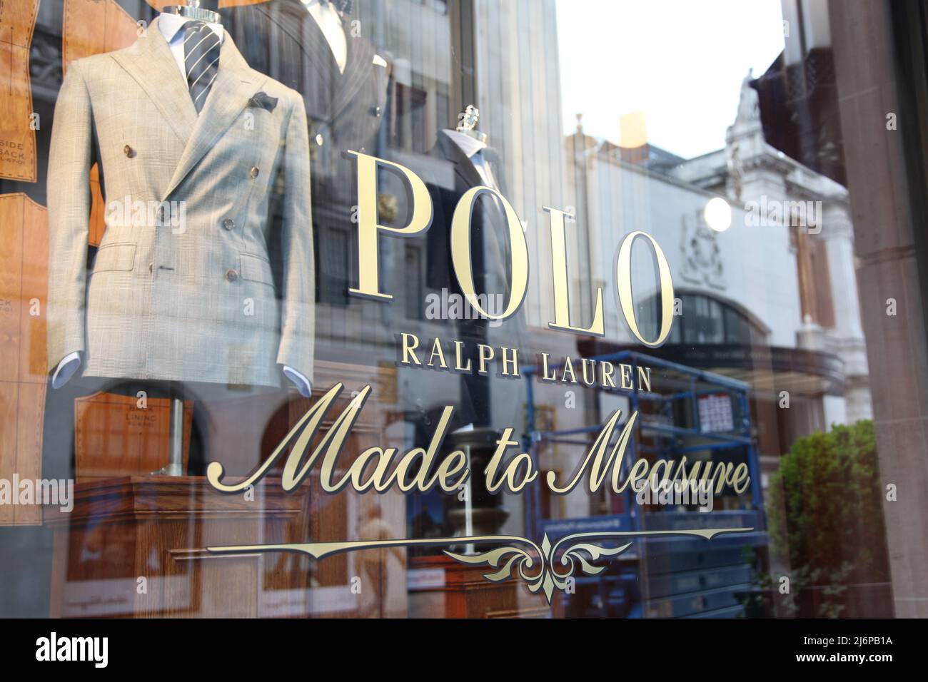 Window of Ralph Lauren Polo Made to measure, Bond Street, London, England,  UK, 2022 daytime Stock Photo - Alamy