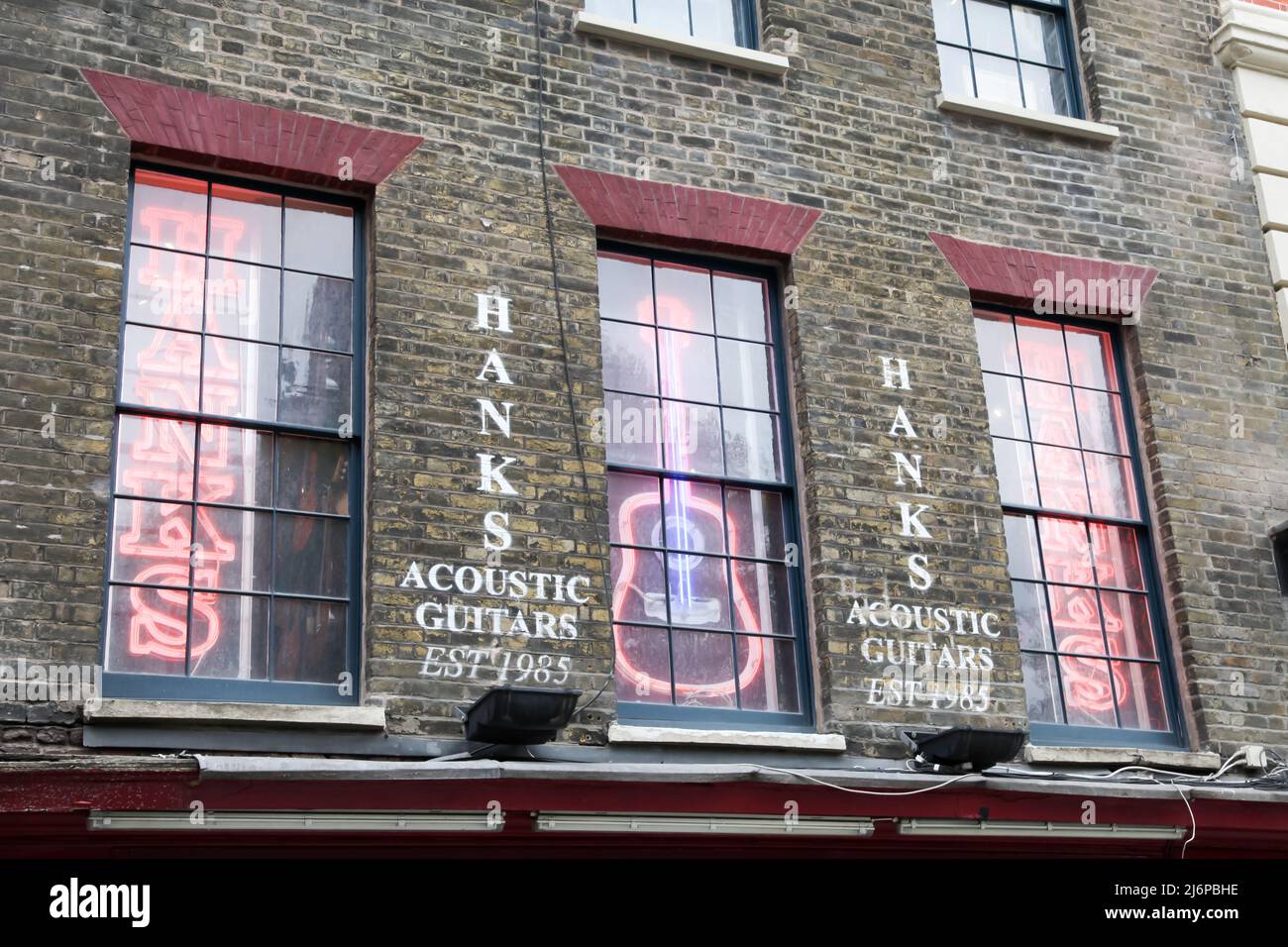 Hanks acoustic guitar store, Denmark Street, London, England, UK, 2022