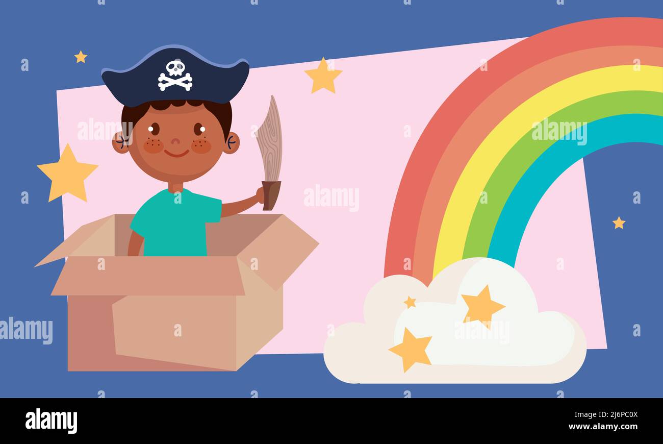 little boy pirate Stock Vector Image & Art - Alamy
