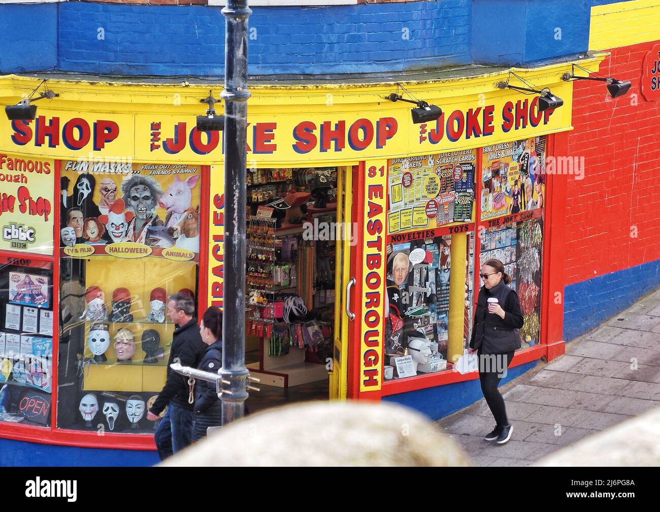Joke shop in Scarborough Stock Photo