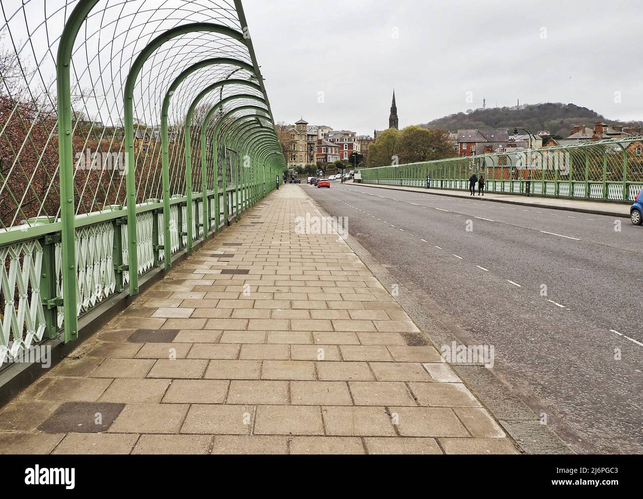 'Suicide bridge' in Scarborough Stock Photo