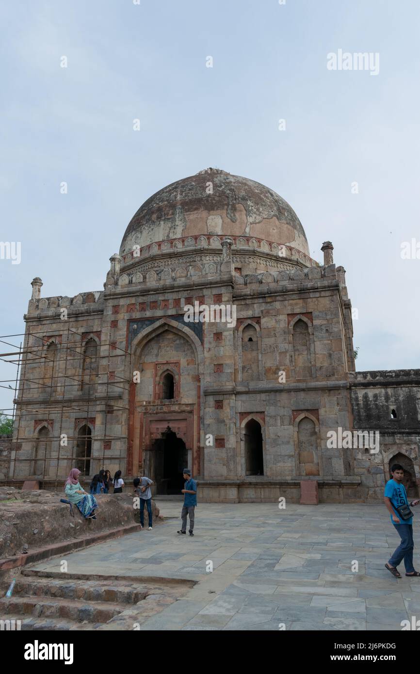 Building at Lodhi garden which is known as Bara Gumbad. Stock Photo