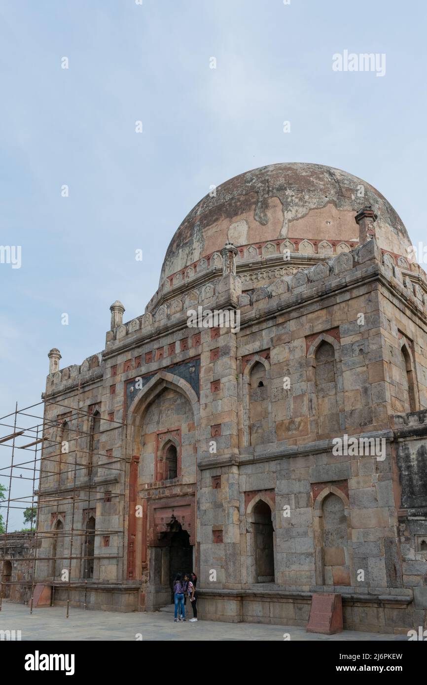 Building at Lodhi garden which is known as Bara Gumbad. Stock Photo