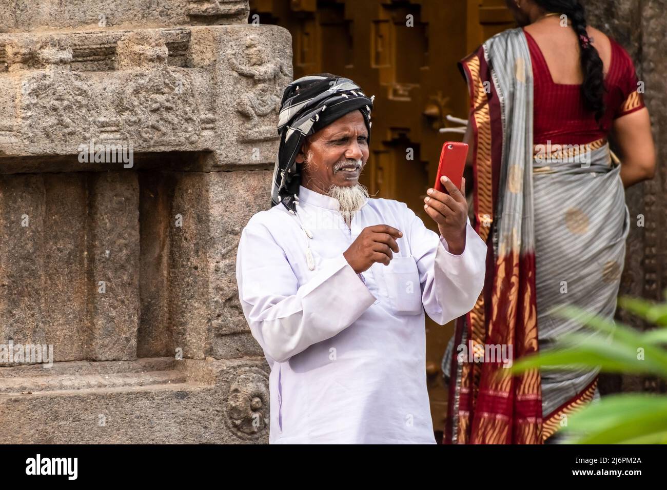 Tamil village old man hi-res stock photography and images - Alamy