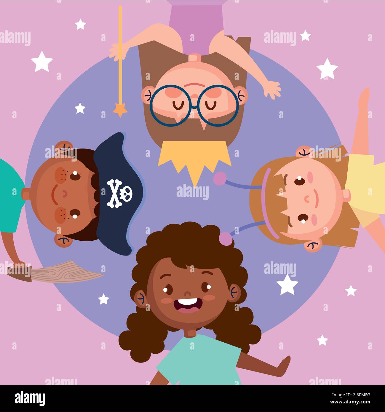 group of little kids playing Stock Vector Image & Art - Alamy
