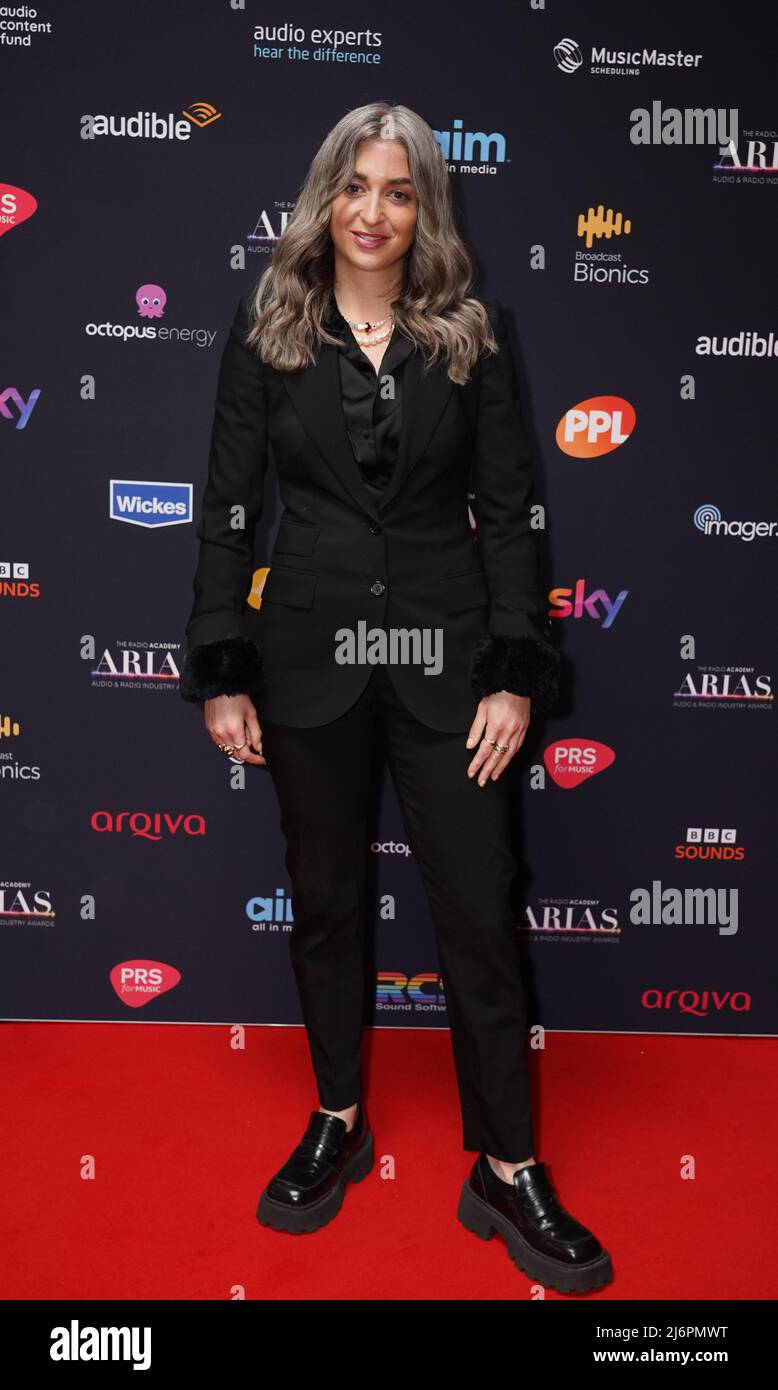 Harriet Rose arriving for the Audio and Radio Industry Awards (Arias