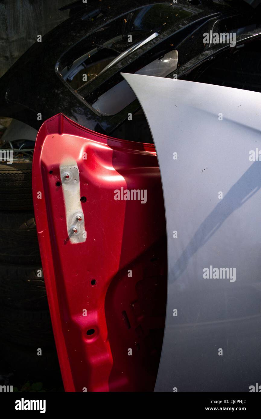 scrap car panels Stock Photo Alamy