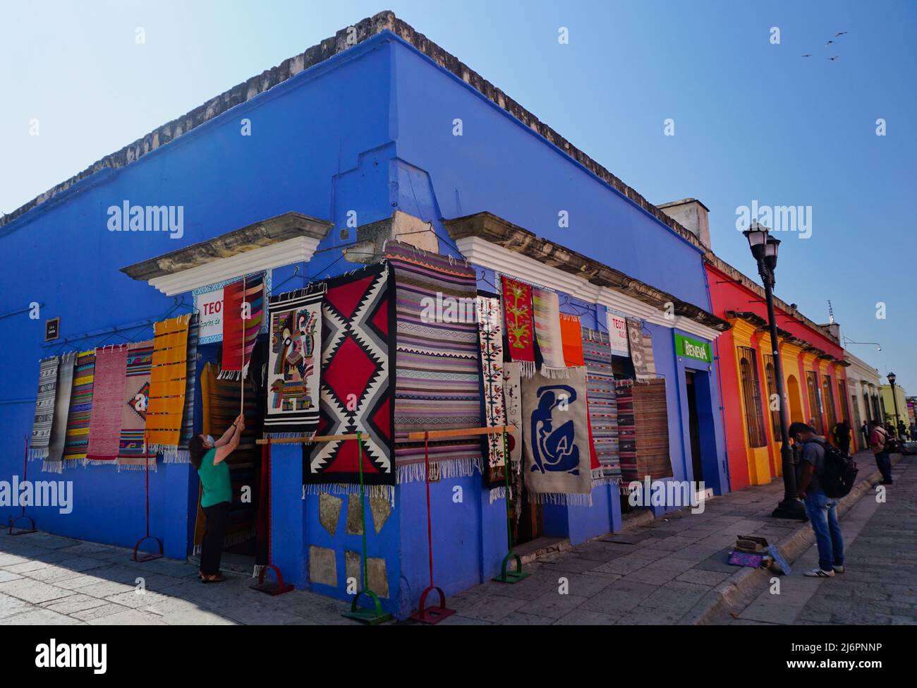 "Rugs of Teotitlan" Zapotec rug shop in Oaxaca de Juárez City, Oaxaca