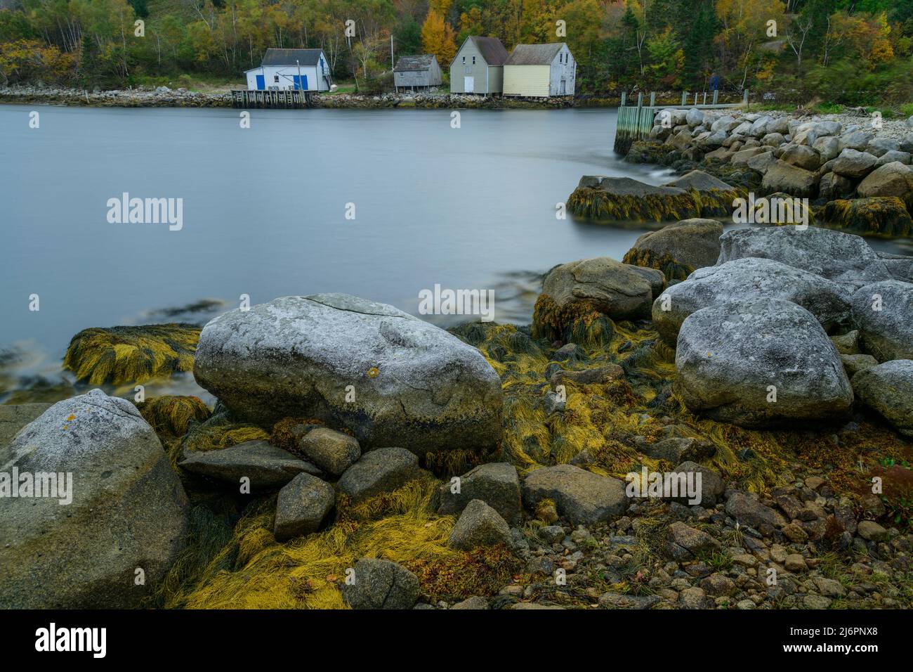 Canada; Maritimes, Nova Scotia; Lunenburg County; cove near Chester Stock Photo