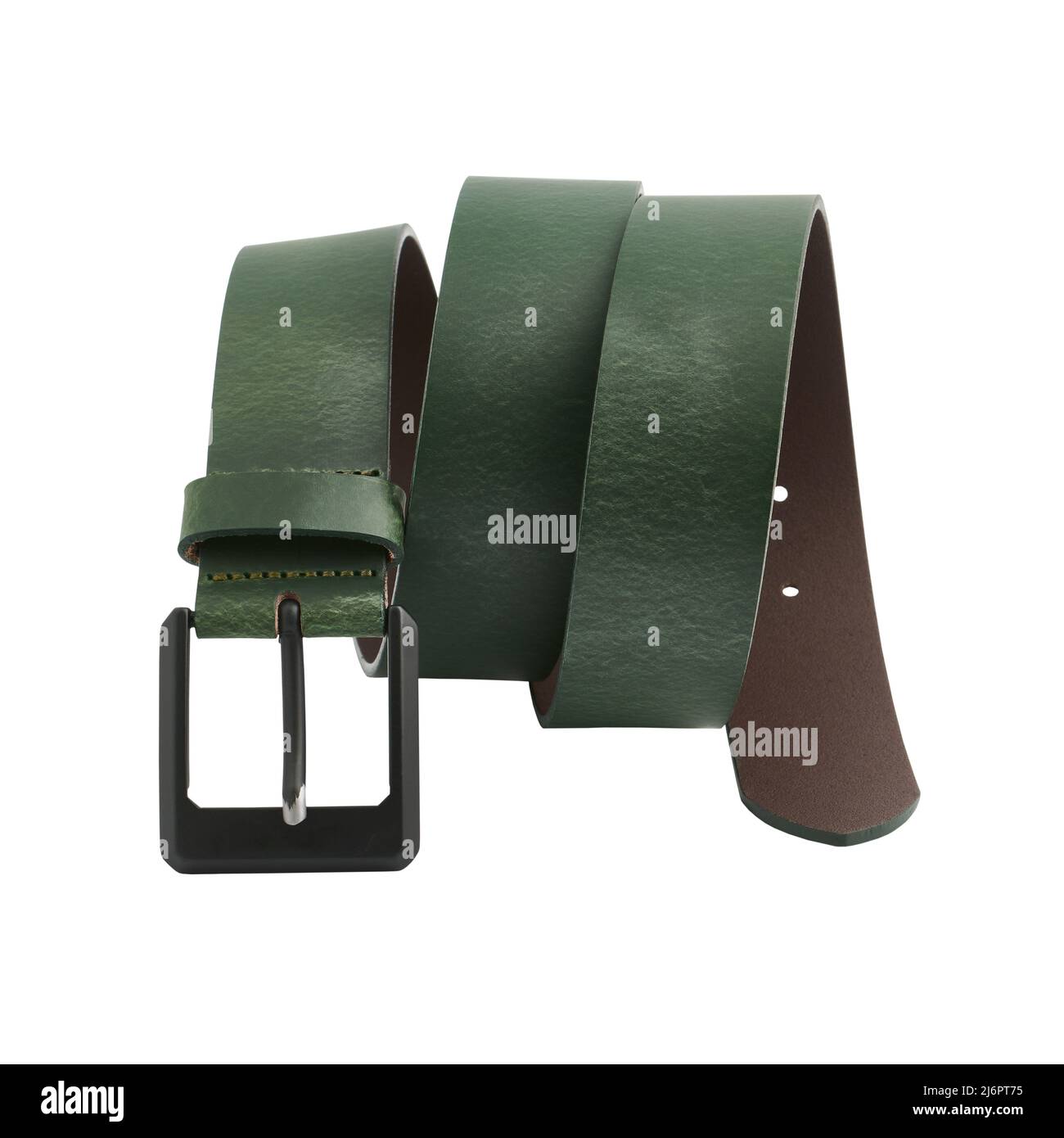 Lindenmann Men's Belt Leather Textured - Green main image 1