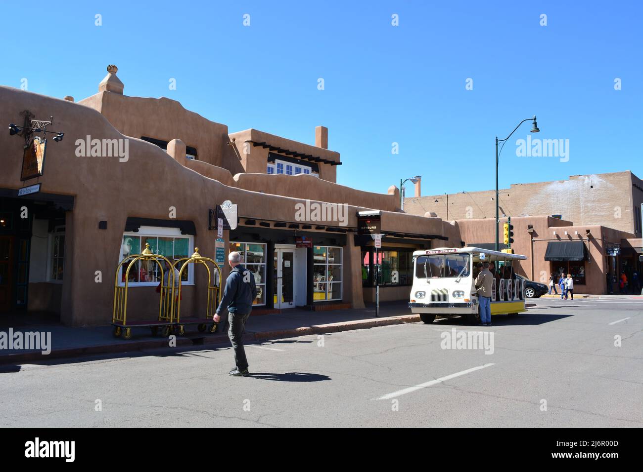Santa Fe, New Mexico, the stopover on Route 66 Stock Photo Alamy