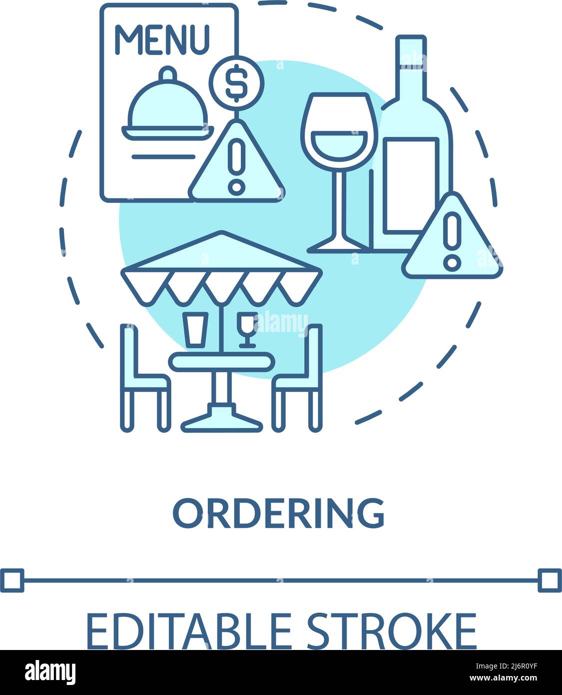 Ordering turquoise concept icon Stock Vector Image & Art - Alamy