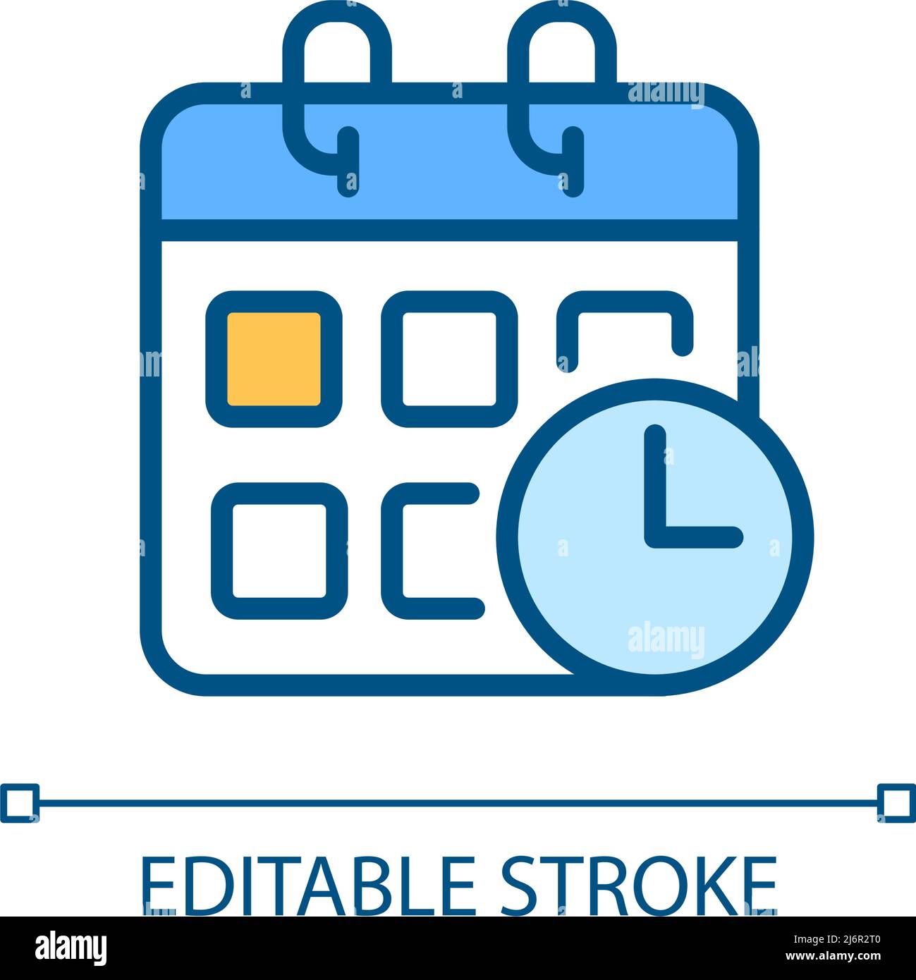 Schedule pixel perfect RGB color icon Stock Vector Image & Art - Alamy