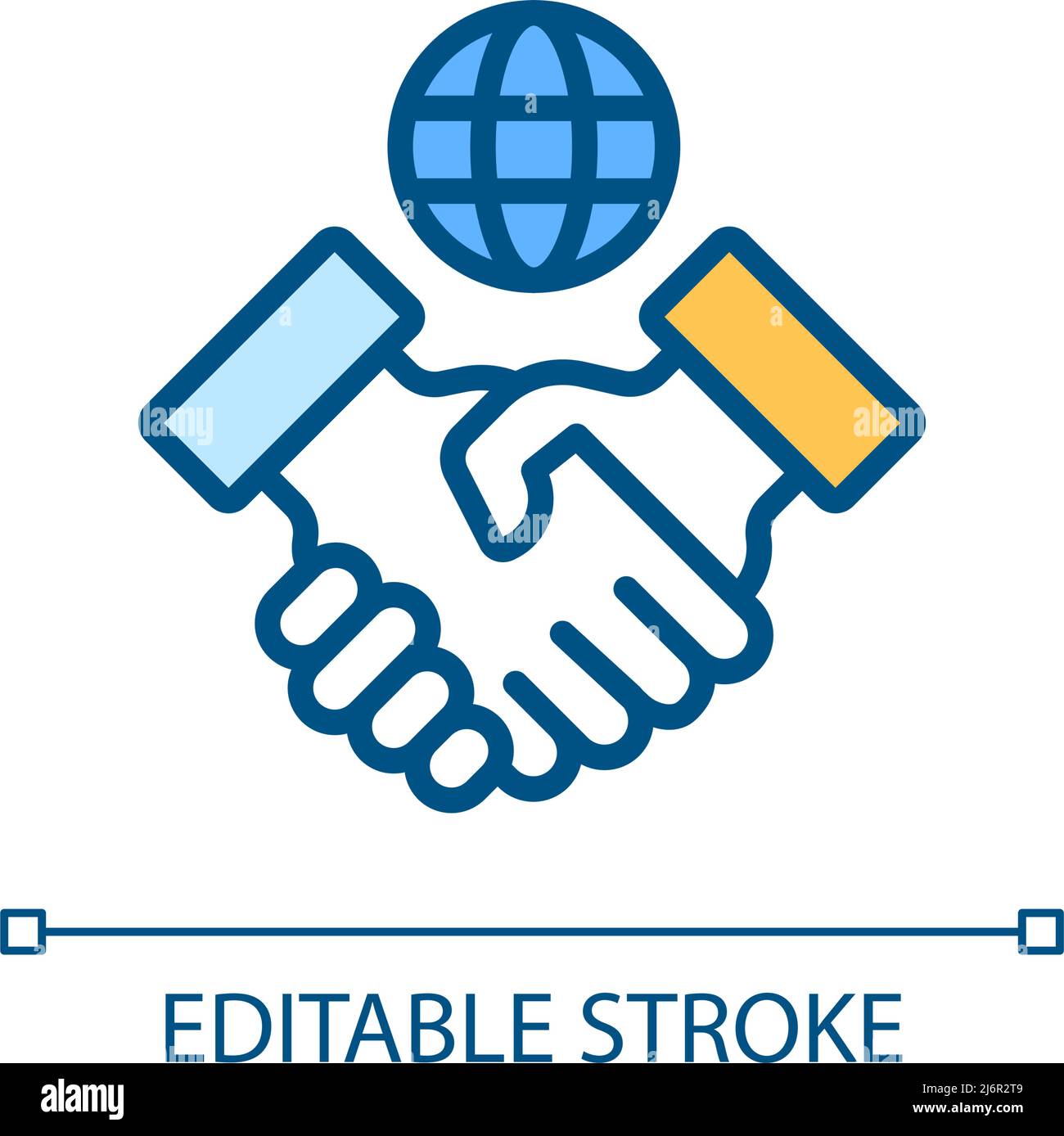 International company pixel perfect RGB color icon Stock Vector Image ...