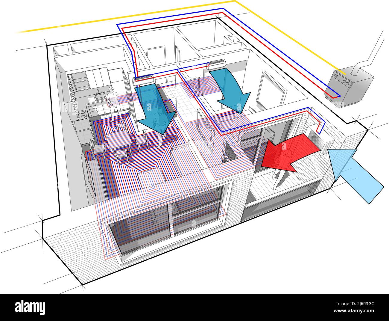 Flow fuel gas system diagram hires stock photography and images Alamy
