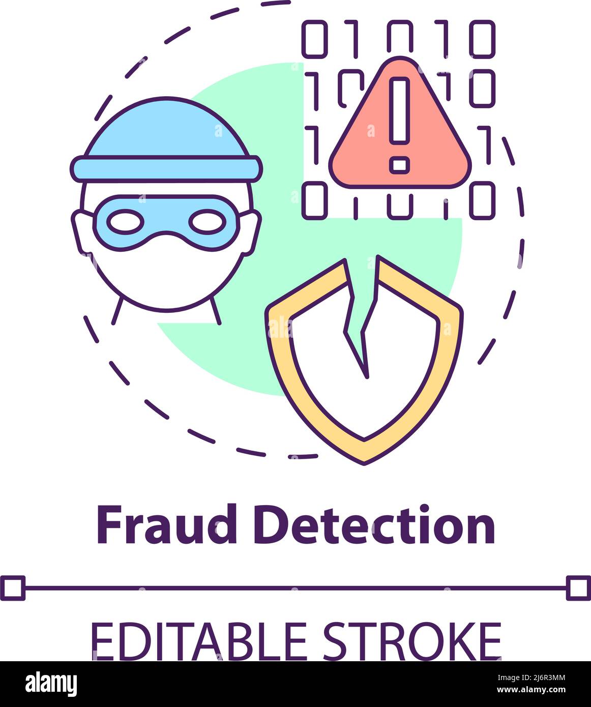 Fraud detection concept icon Stock Vector Image & Art - Alamy