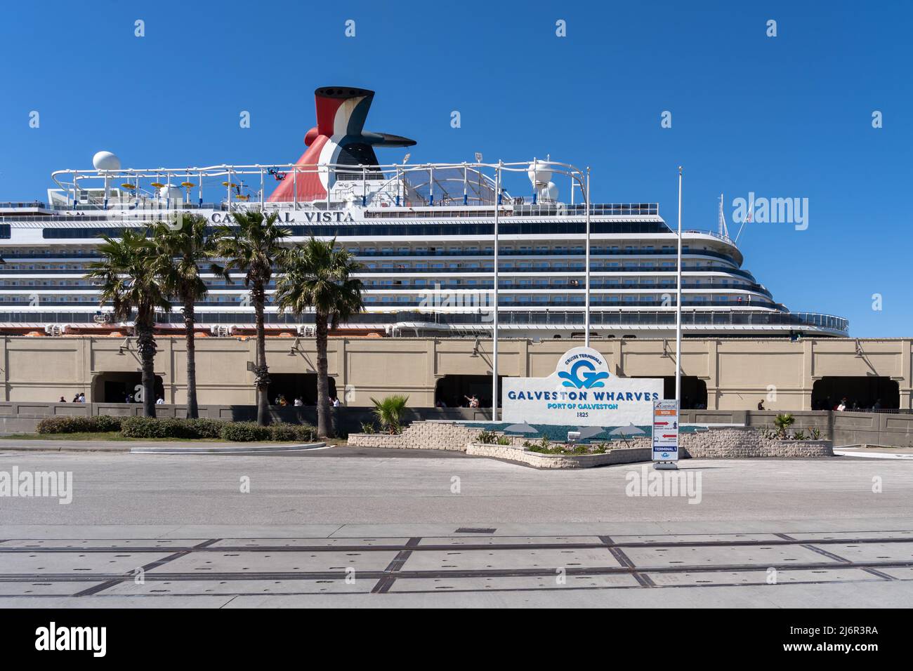 Galveston, Texas, USA March 12, 2022 Carnival Vista cruise ship at