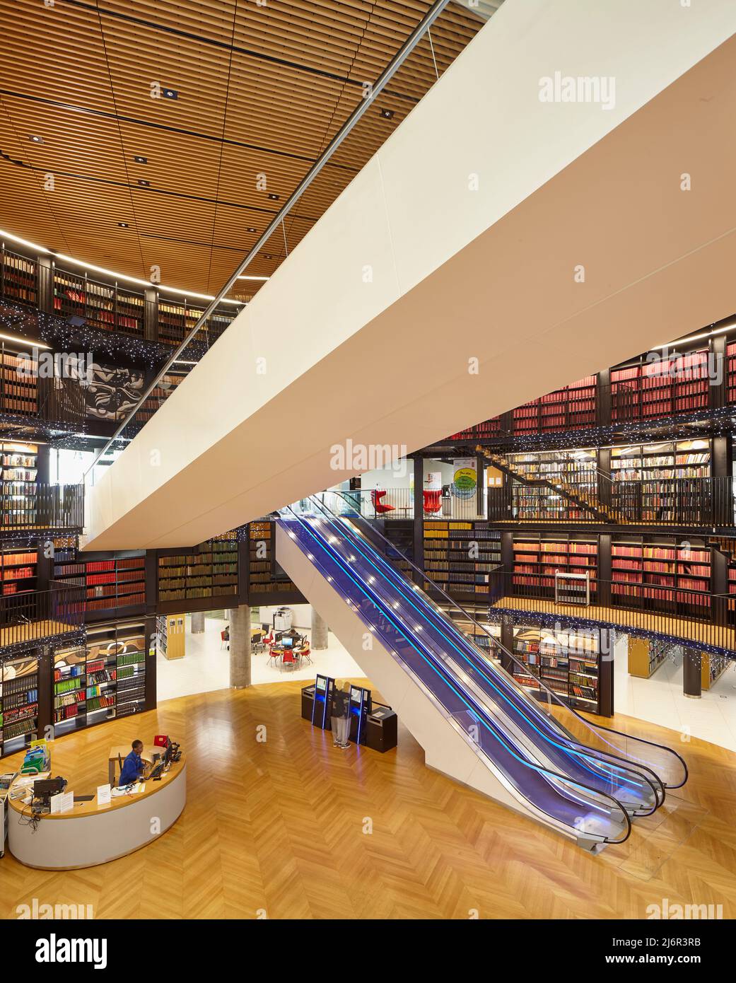 Library of Birmingham interior view Stock Photo