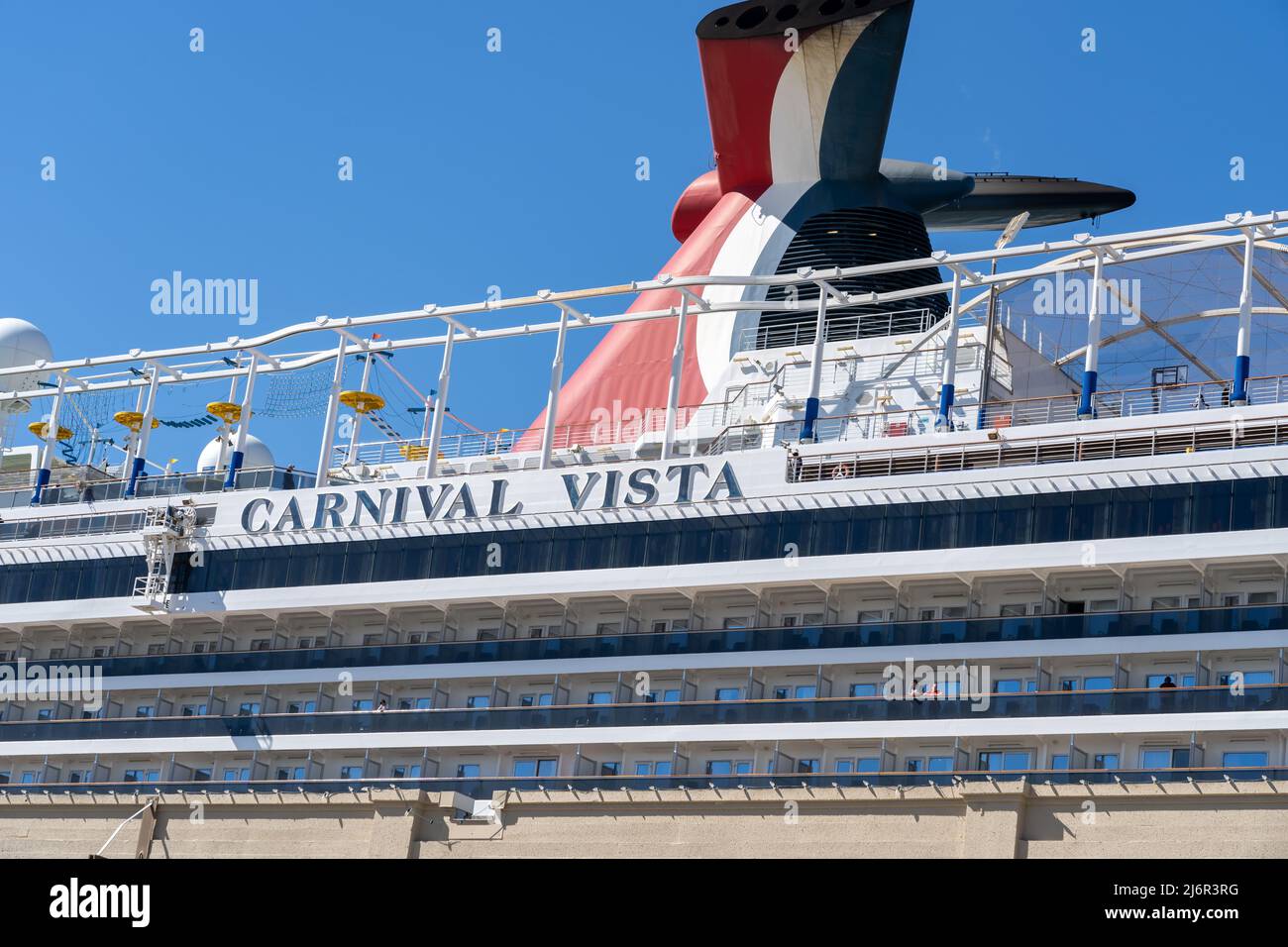 Galveston, Texas, USA March 12, 2022 Carnival Vista cruise ship at