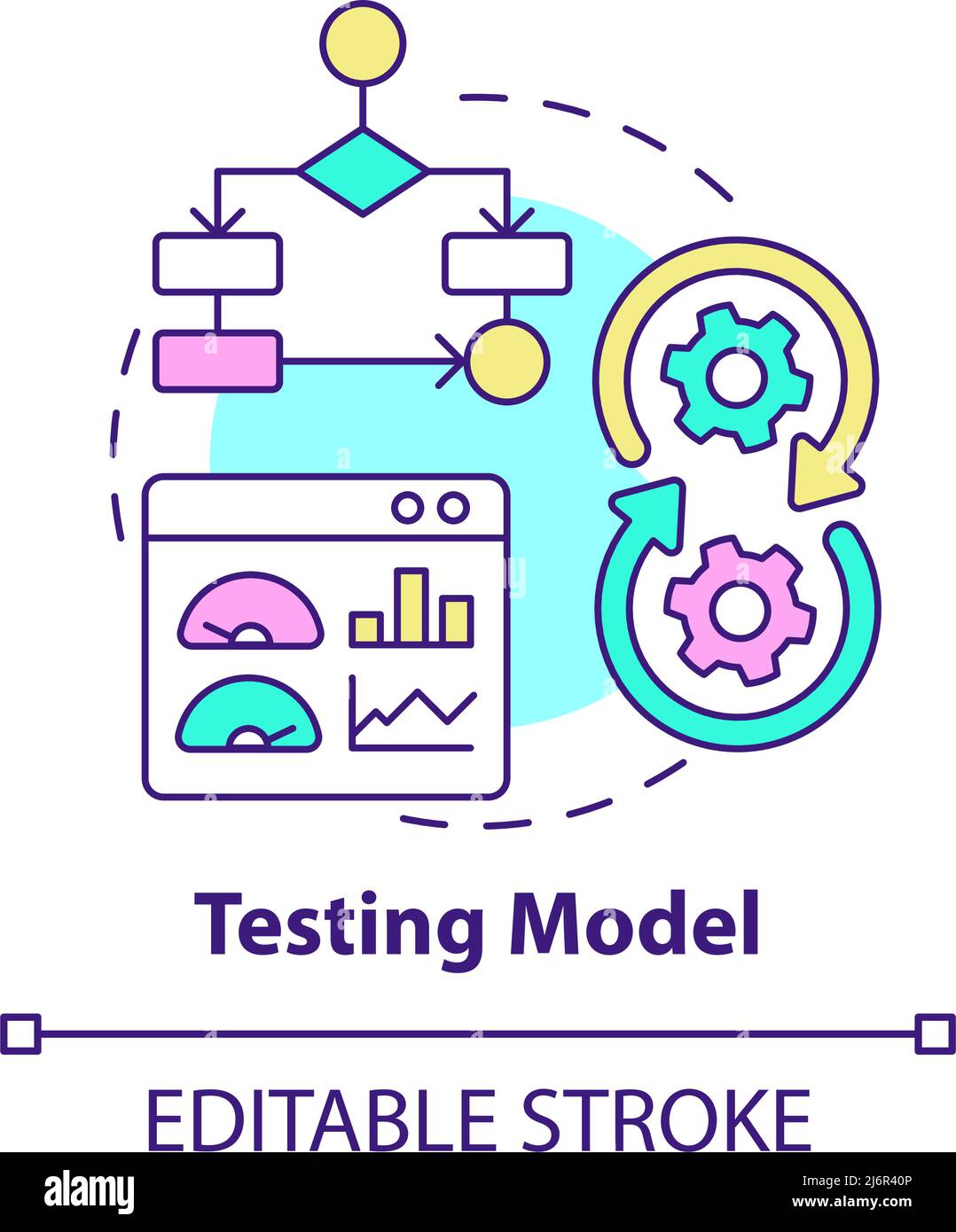 Testing model concept icon Stock Vector Image & Art - Alamy
