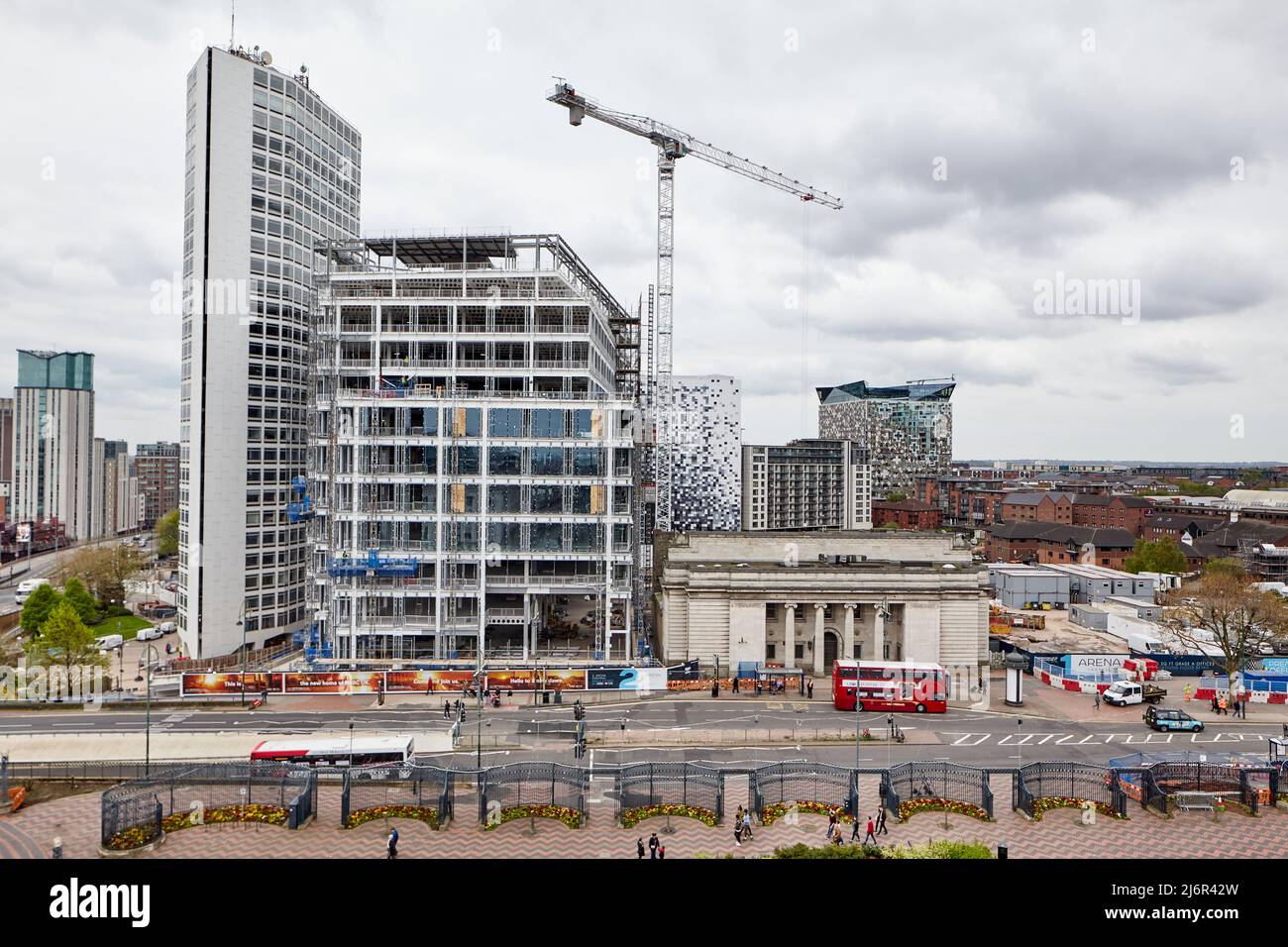 One Centenary Square under construction in 2017, Birmingham, UK Stock Photo