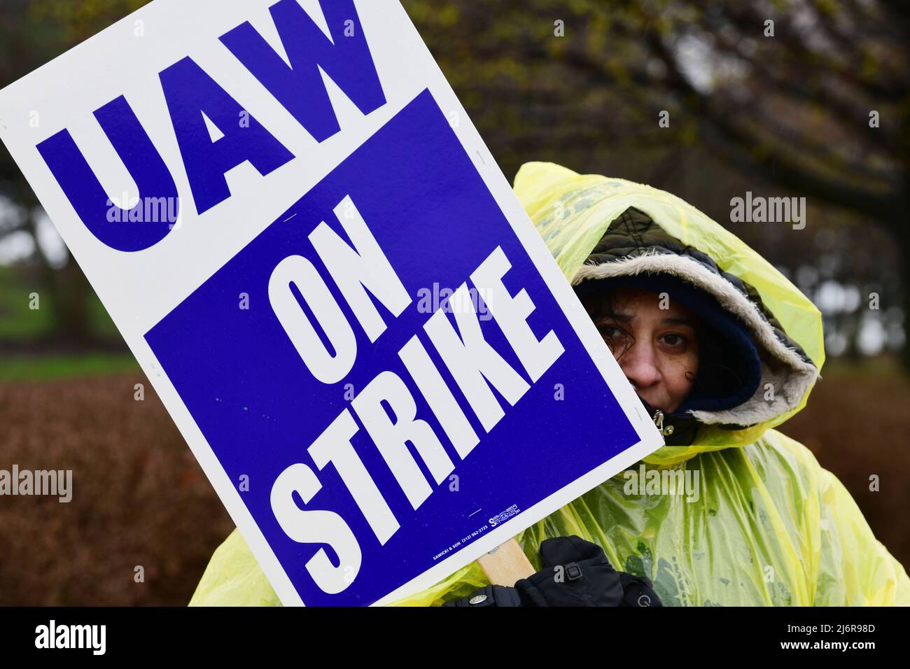 May 3, 2022, Racine, Wisconsin, USA Members of United Auto Workers