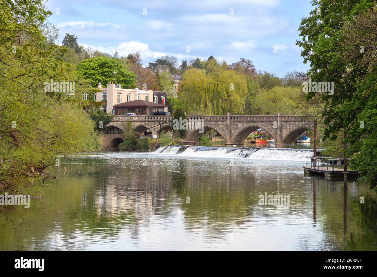 Bathampton Weir And Toll Bridge Crossing The River Avon Also Known As Bathampton Weir And Toll Bridge Crossing The River Avon Also Known As