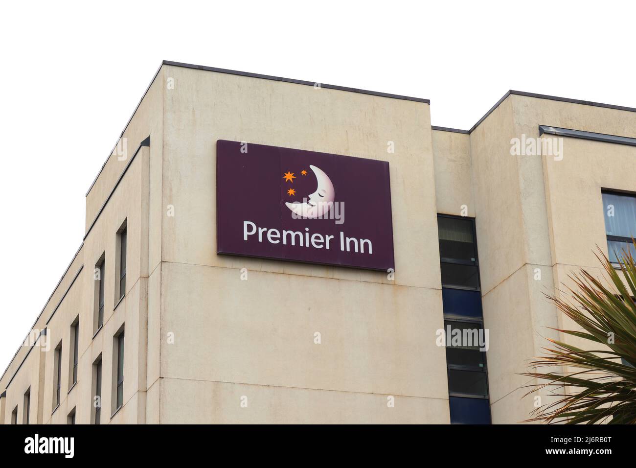 Weston-super-Mare, UK - 2nd May 2022 - Premier Inn on the seafront Stock Photo