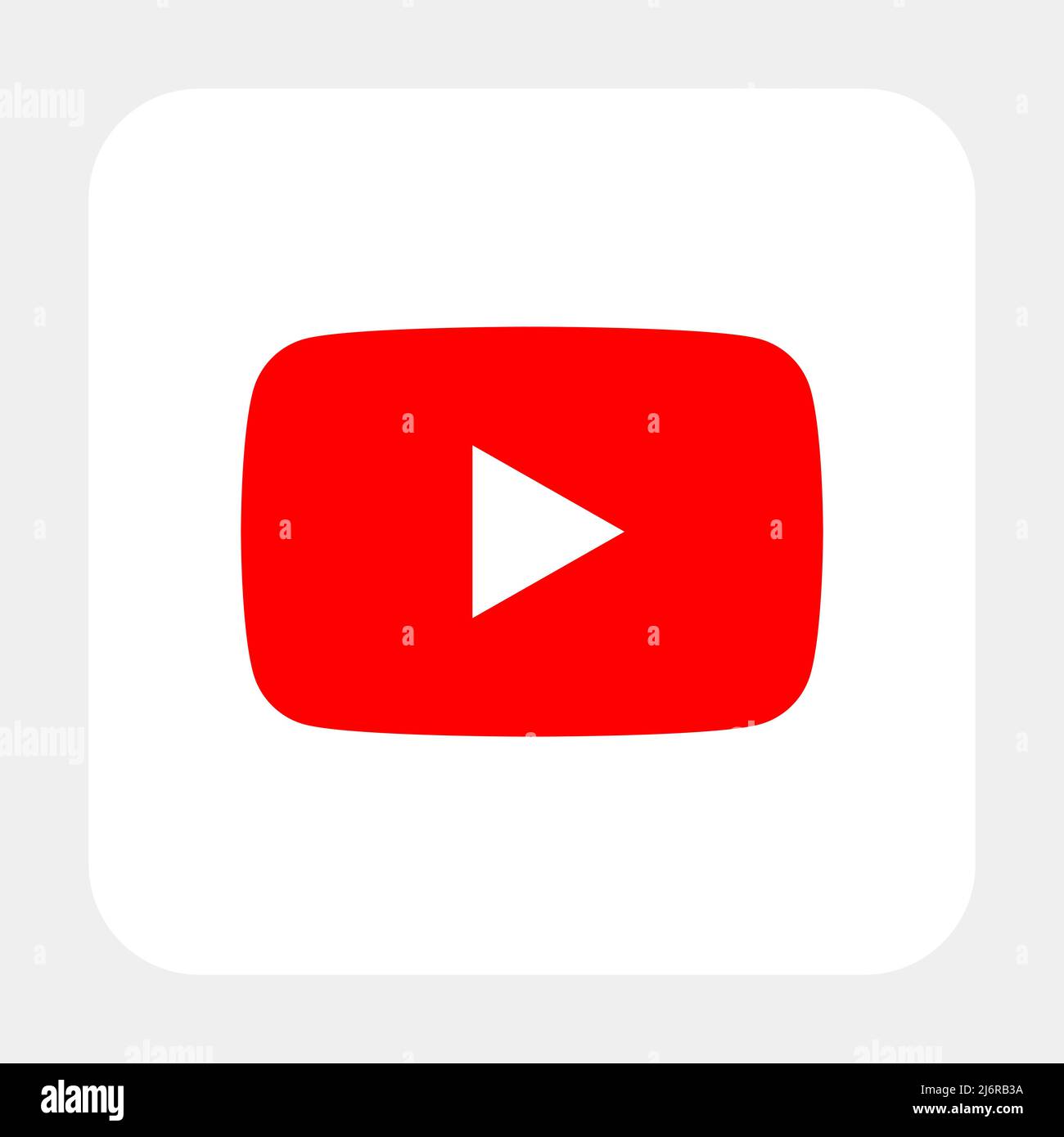 Youtube Social Media App Icon Stock Vector Image Art Alamy
