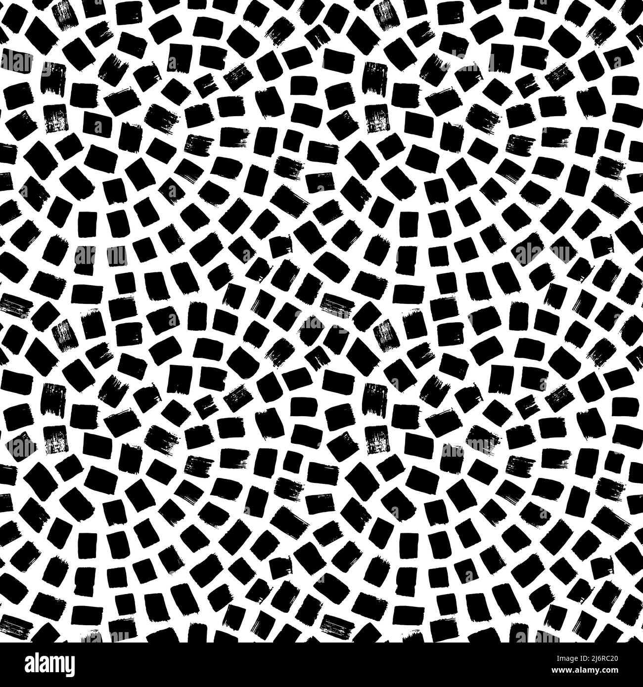 Hand drawn broken tiles mosaic seamless pattern Stock Vector Image ...