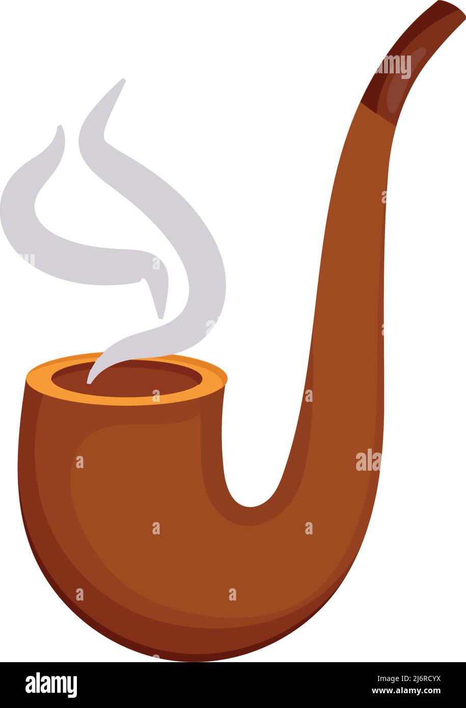 wooden pipe smoke Stock Vector Image & Art - Alamy