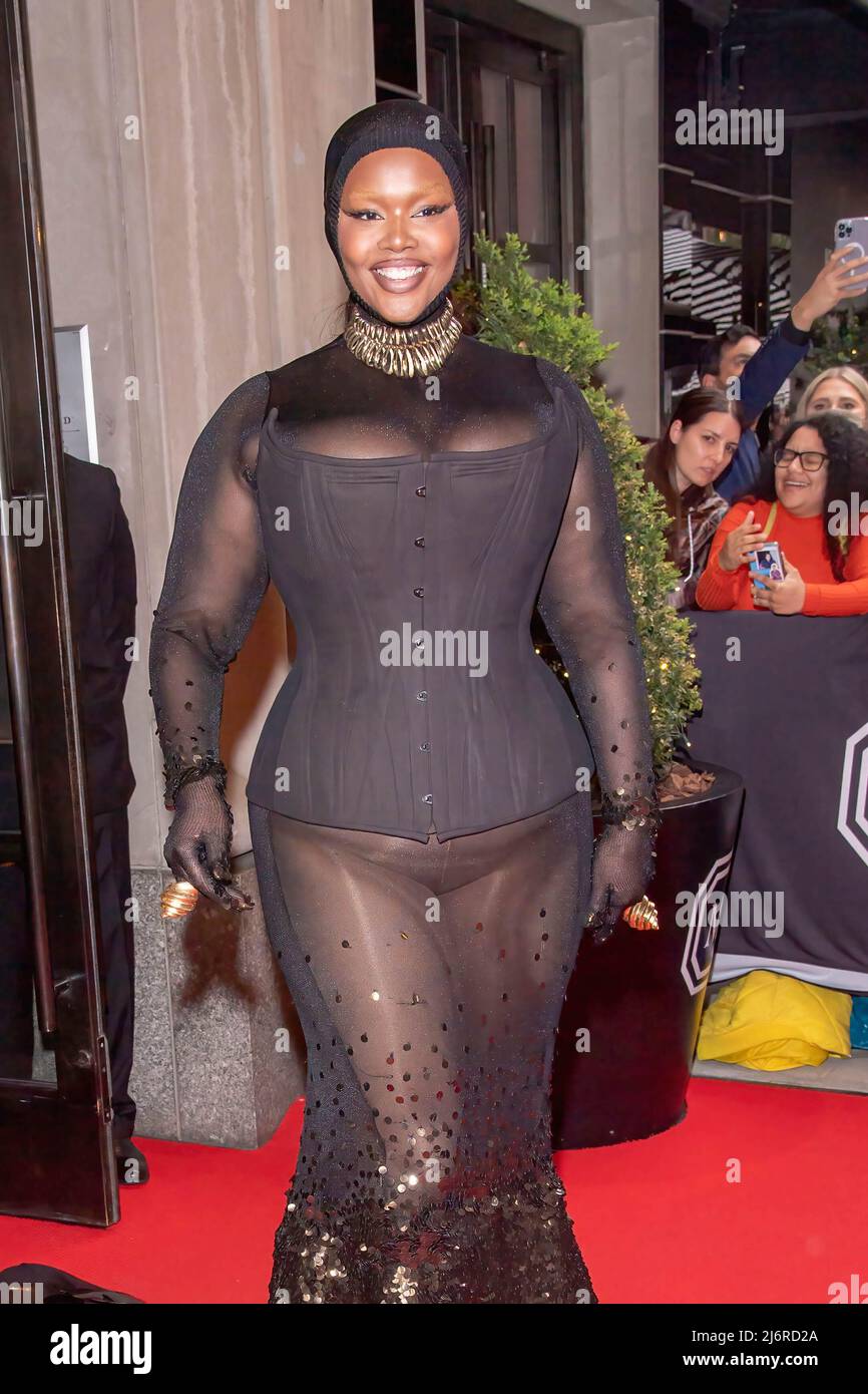 Precious Lee wearing Altuzarra departs The Mark Hotel for 2022 Met Gala in  New York City Stock Photo - Alamy