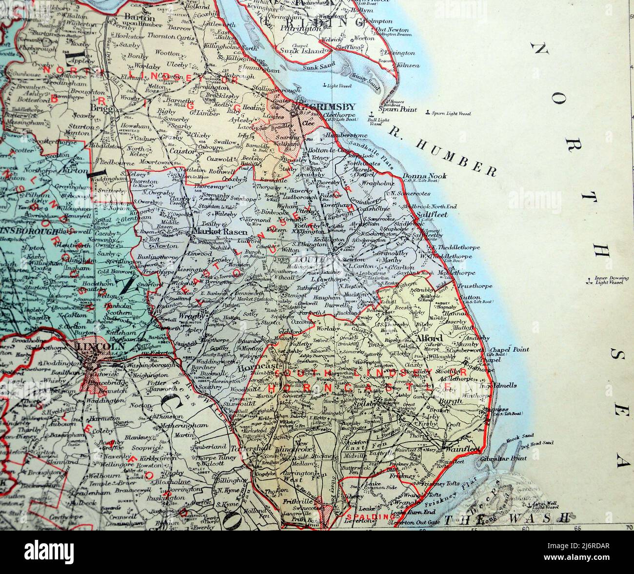 Map Of Grimsby And Surrounding Area Grimsby Map High Resolution Stock Photography And Images - Alamy