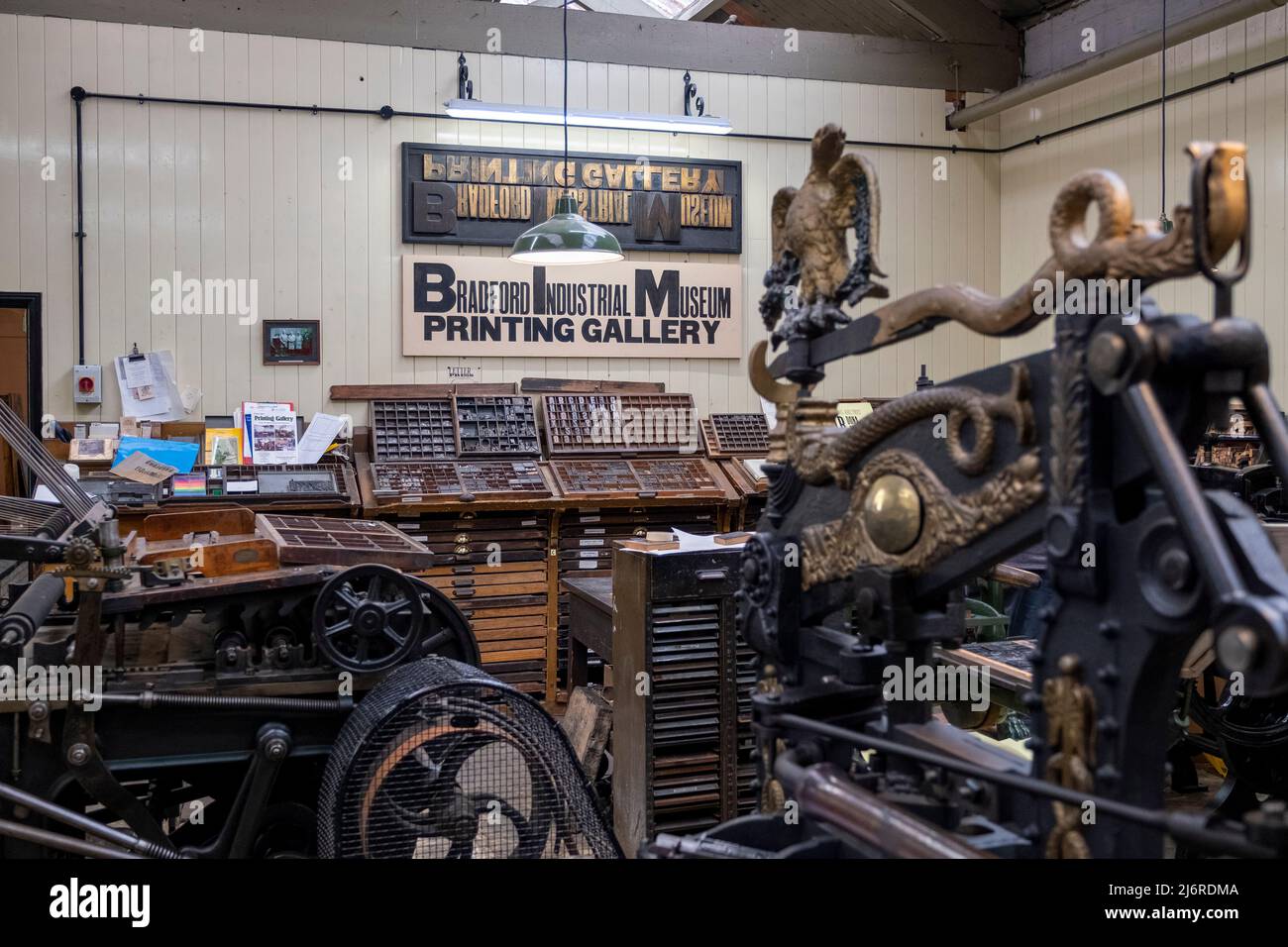 The Printing Gallery at Bradford Industrial Museum, West Yorkshire, UK