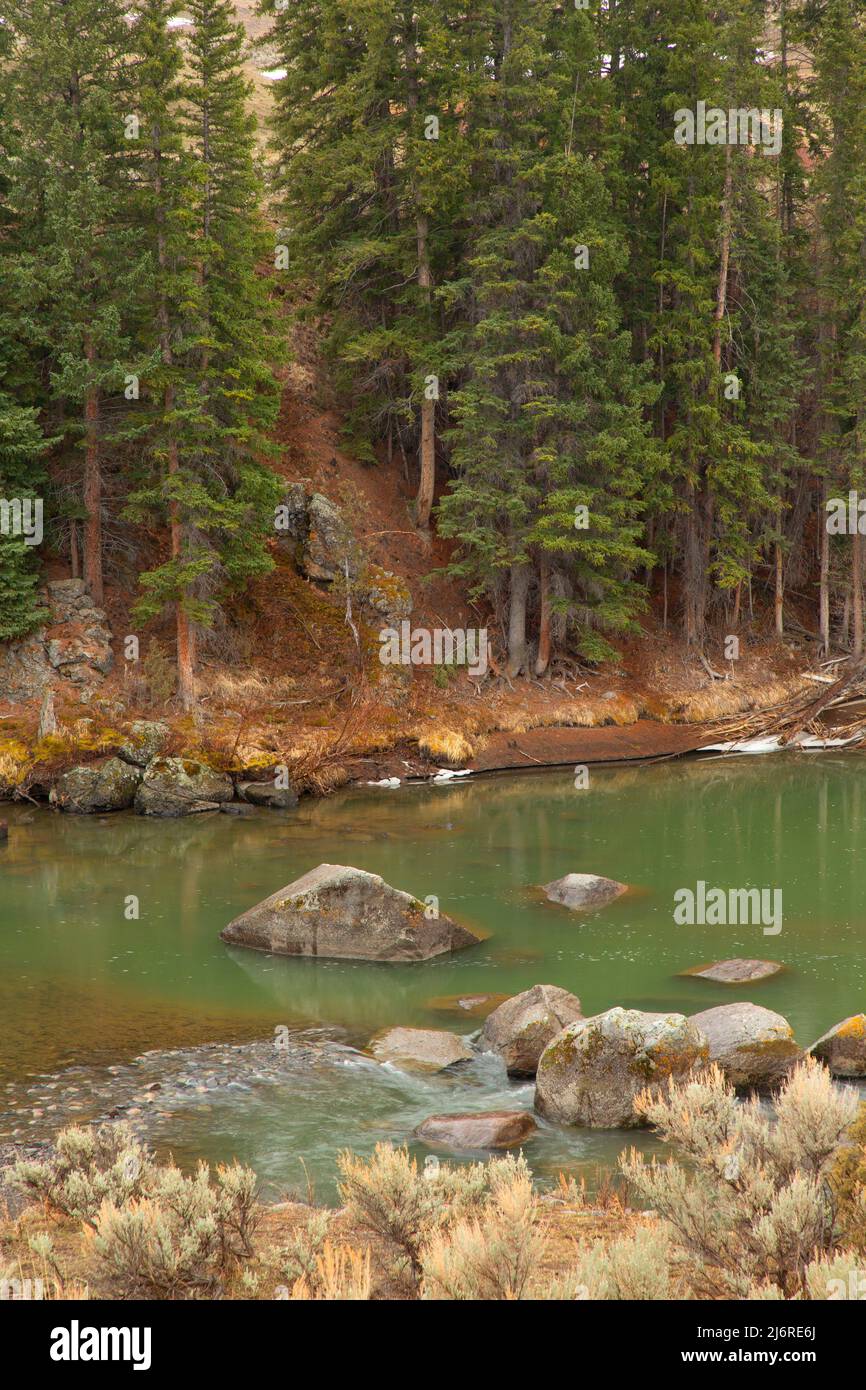 Lamar River, Yellowstone National Park, Wyoming Stock Photo - Alamy