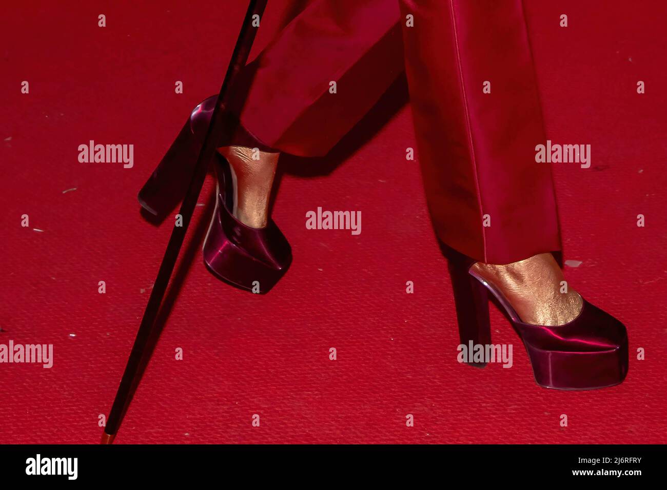 Cara Delevingne wearing Dior departs The Mark Hotel for 2022 Met Gala