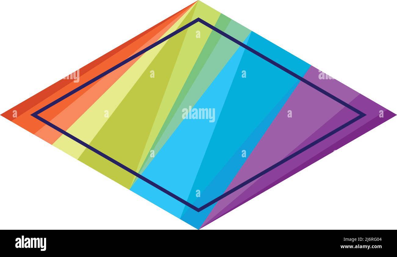 rhombus holographic stamp Stock Vector Image & Art - Alamy