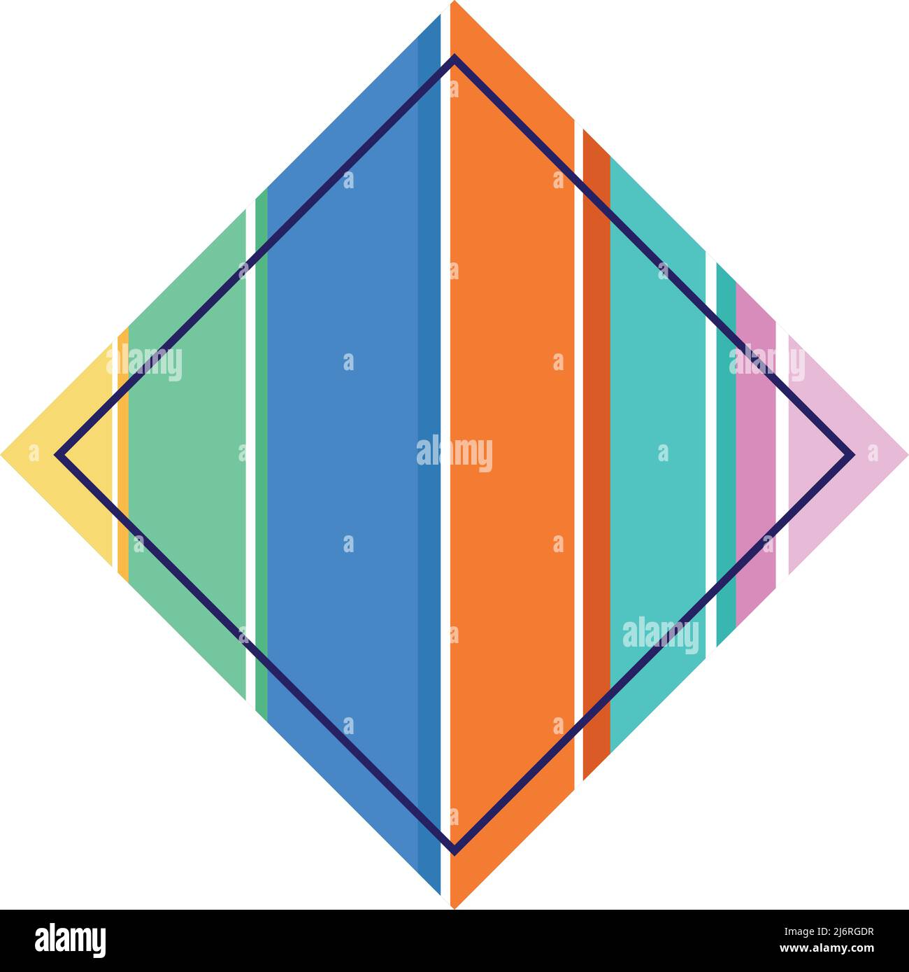 holographic rhombus stamp Stock Vector Image & Art - Alamy