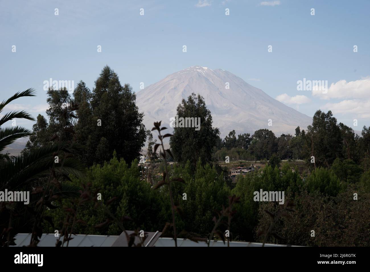 Misti Volcano in Arequipa Stock Photo
