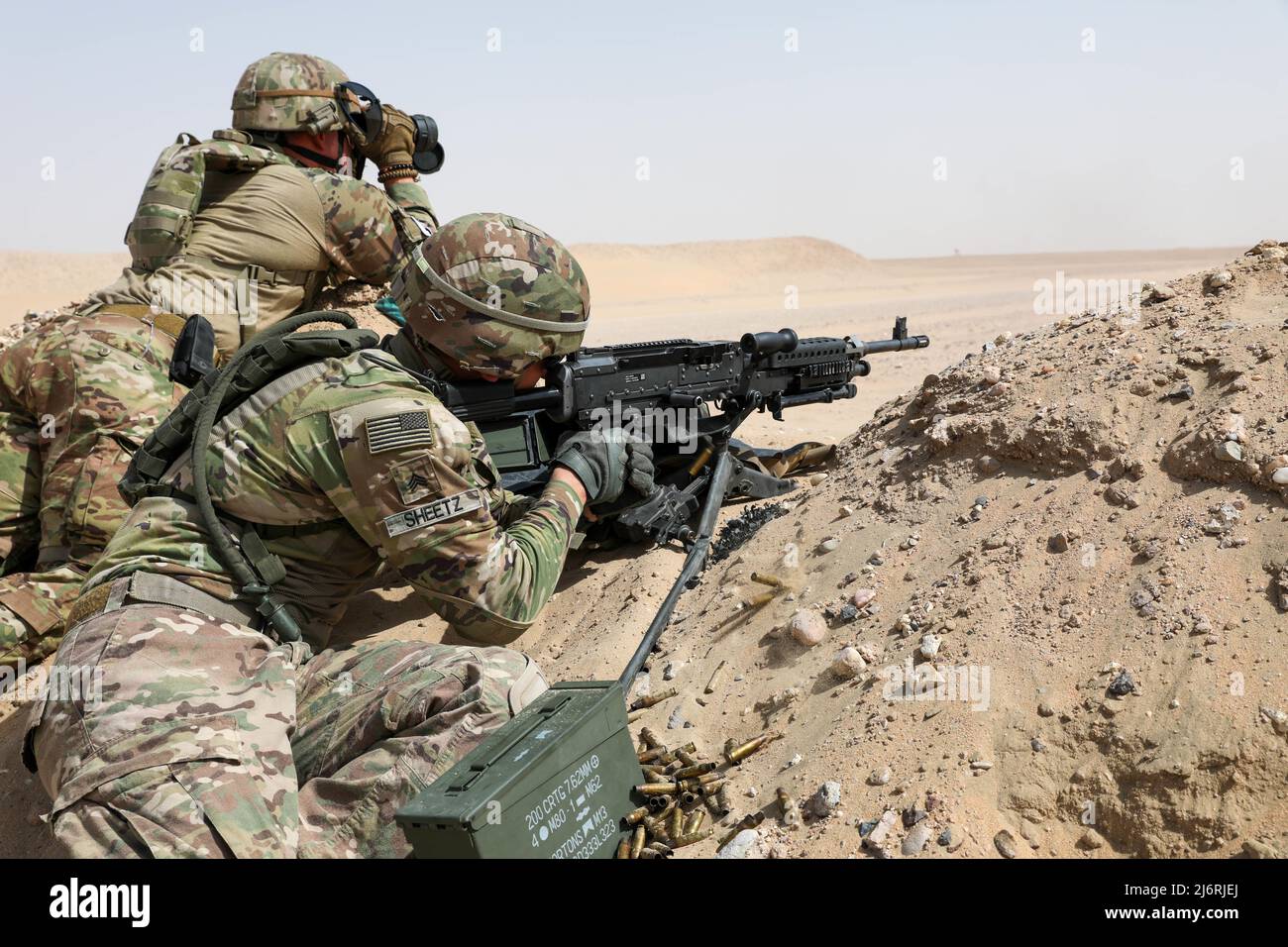 CAMP BUEHRING, Kuwait-U.S. Soldiers assigned to the 3-157th Field ...