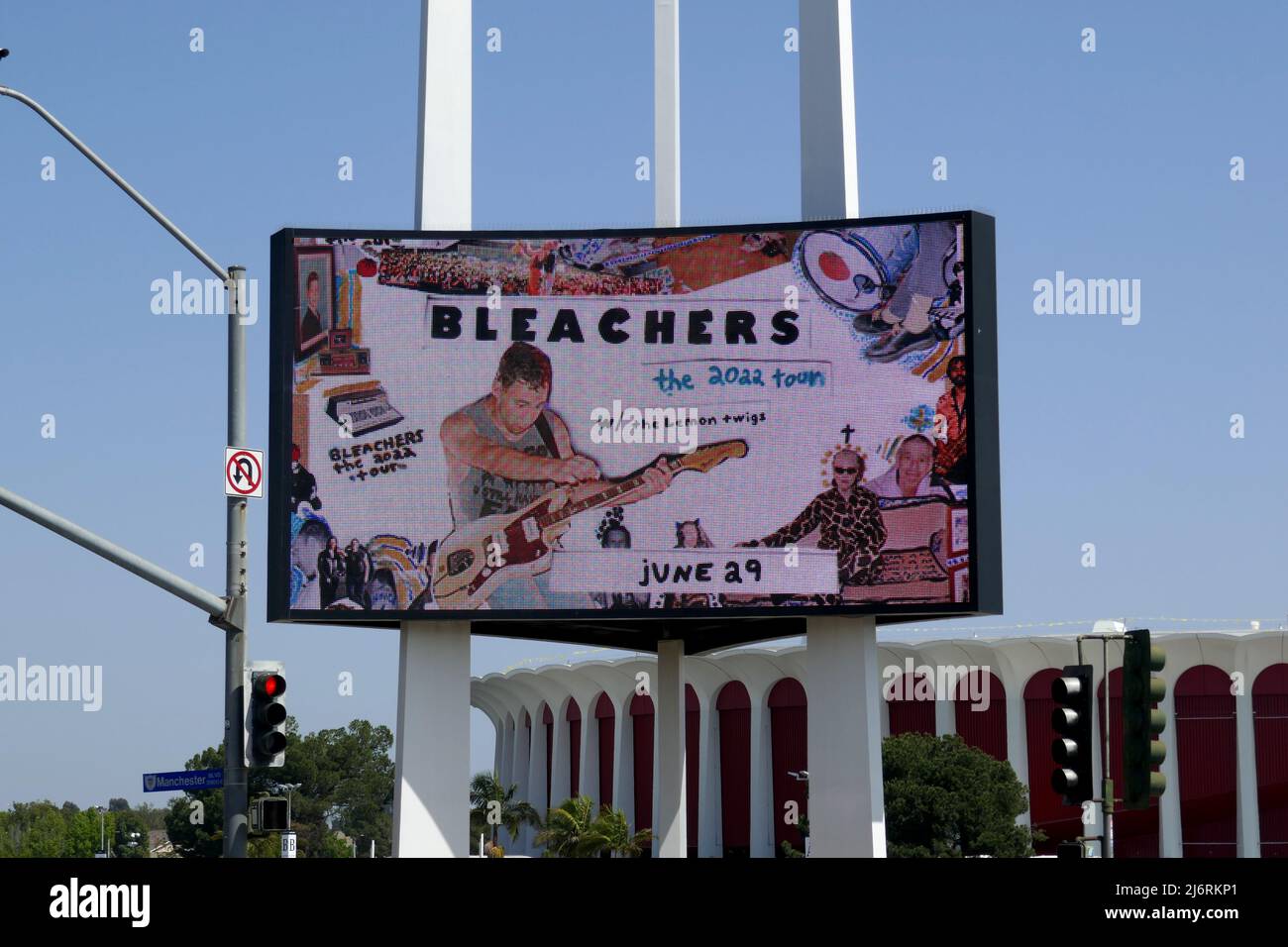Inglewood, California, USA 29th April 2022 Bleachers Marquee at Kia Forum on April 29, 2022 in