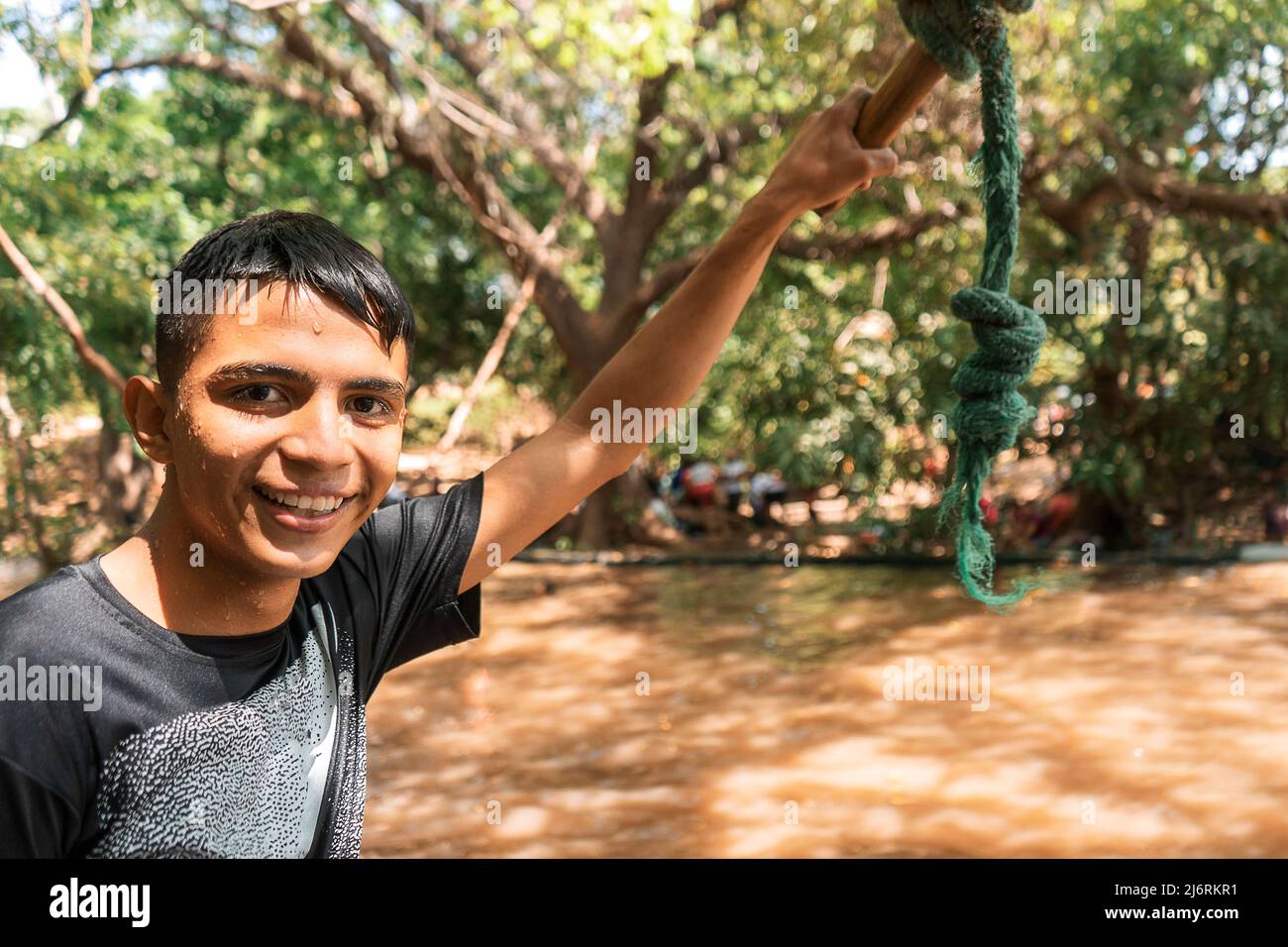 Smiling teen male outdoor hi-res stock photography and images - Alamy