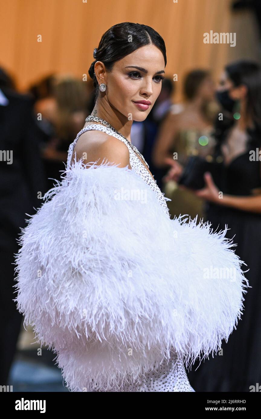 Eiza Gonzalez walking on the red carpet at the 2022 Metropolitan Museum