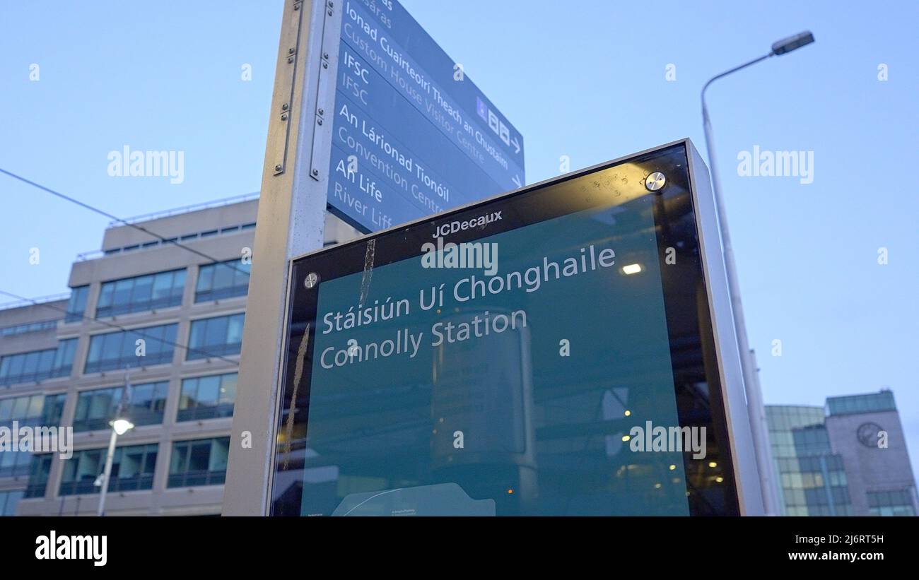 Connolly Station Dublin the central station DUBLIN, IRELAND APRIL